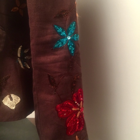 New Directions beautiful embroidered blazer Sz M - Picture 4 of 8